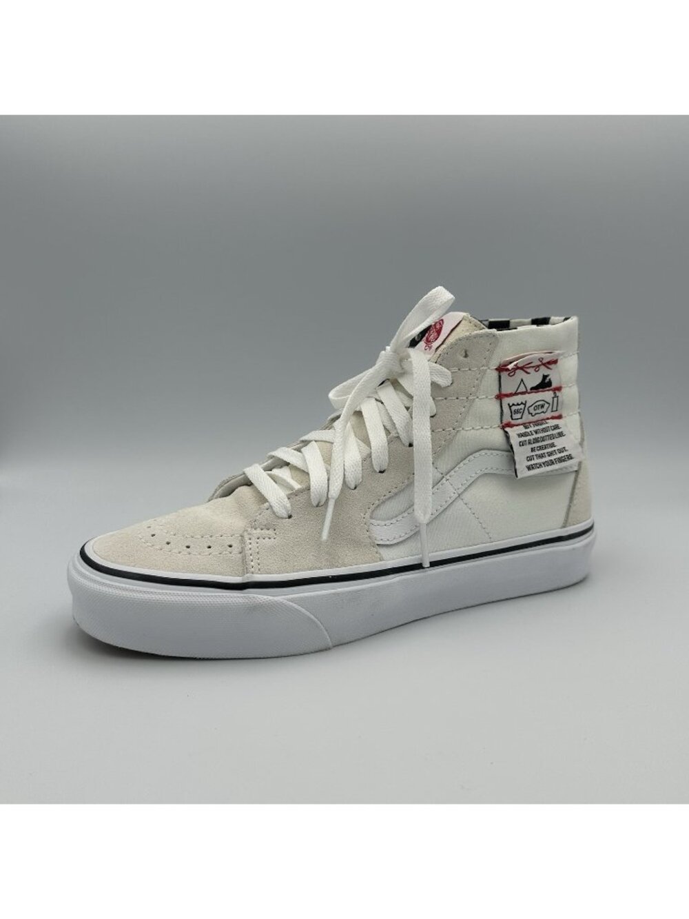 Vans SK8-Hi Tapered  Sneakers Women's Size 9 White Suede Shoes 721356